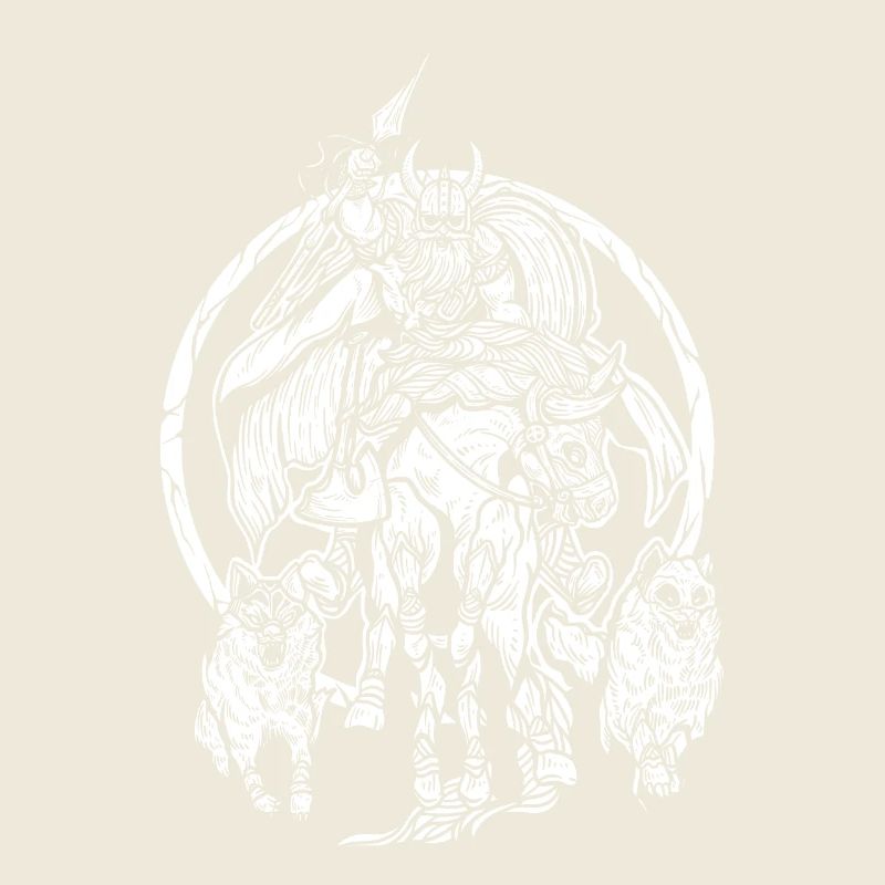 Odin sur Sleipnir - Viking Warrior Design