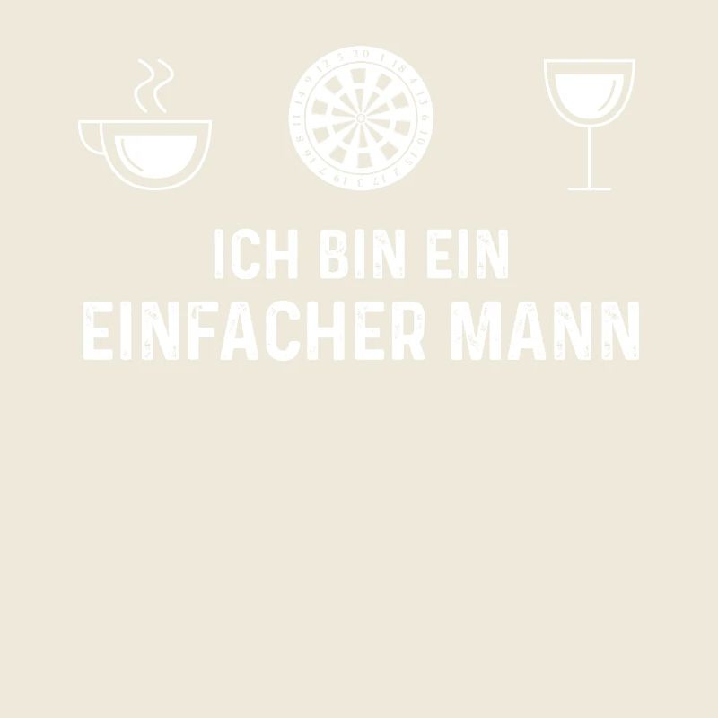 Ich Bin Ein Einfacher Mann 1 - Dartscheibe -