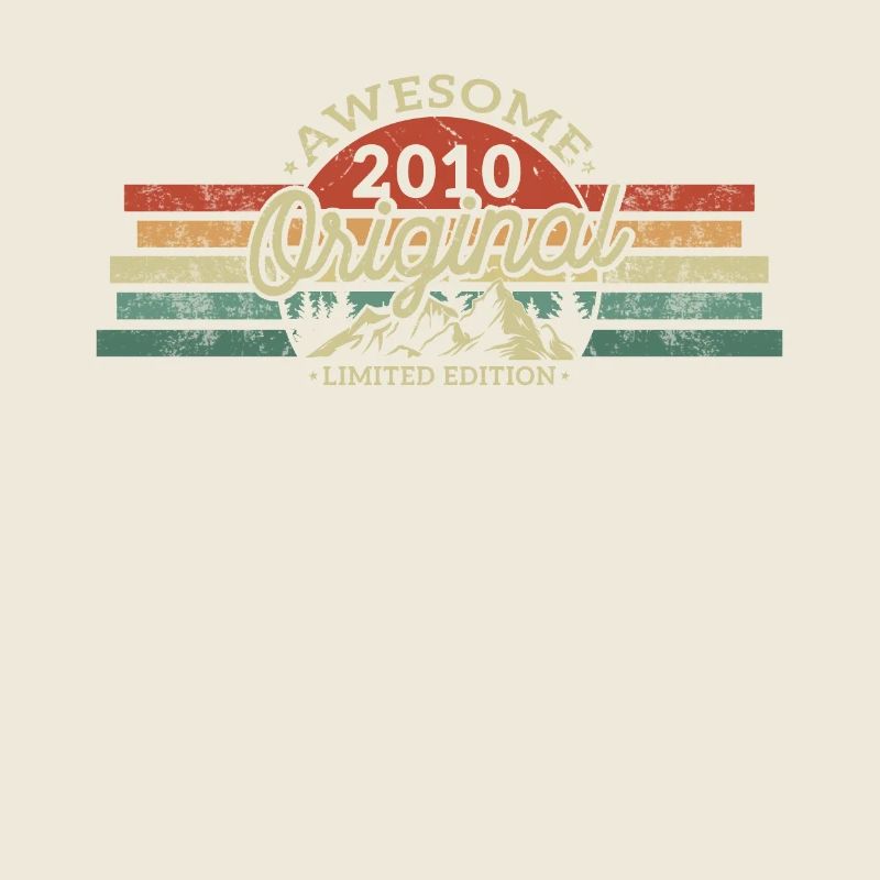 Vintage 2010 Anniversaire Rétro