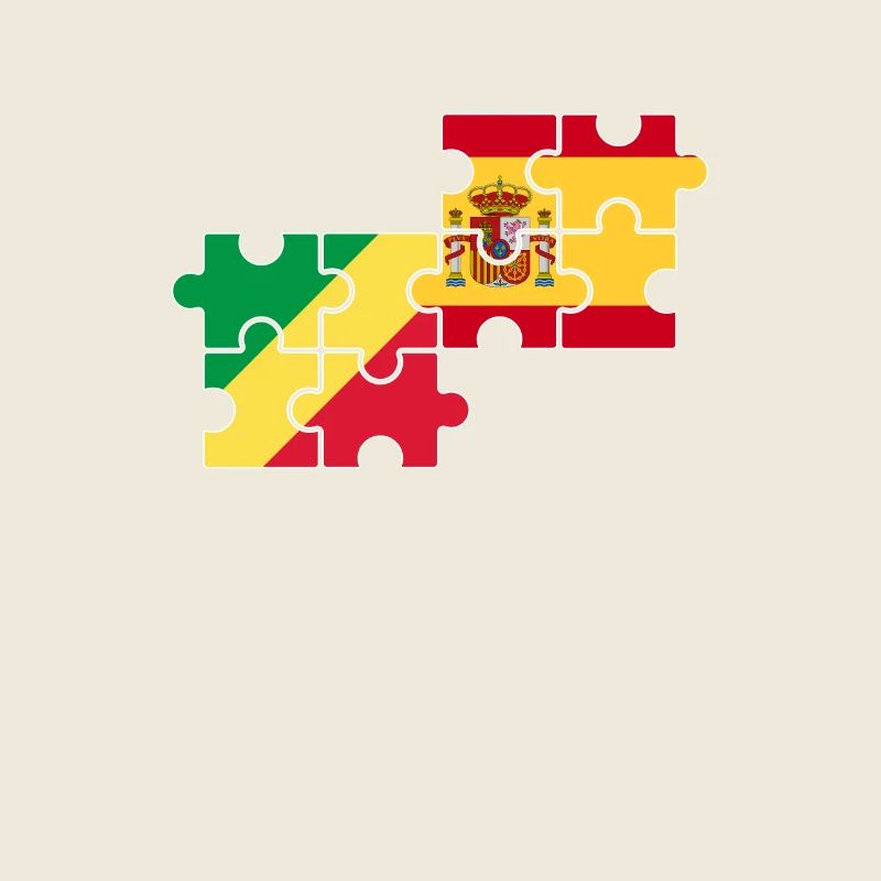 Republik Kongo Spanien Flagge Spanisch Kongolese