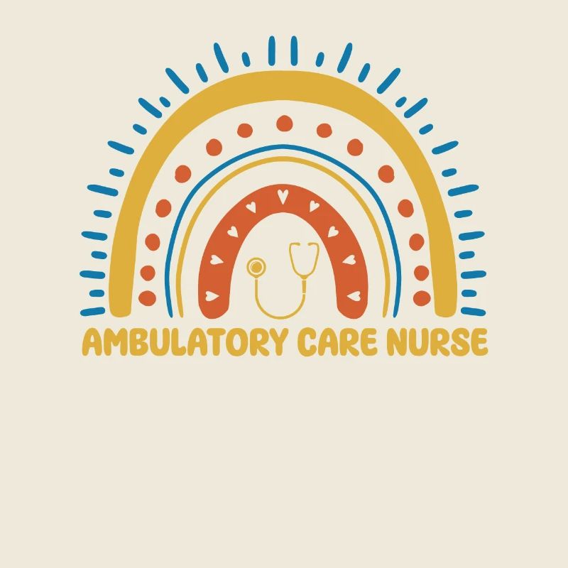 Ambulante Krankenschwester Boho Regenbogen