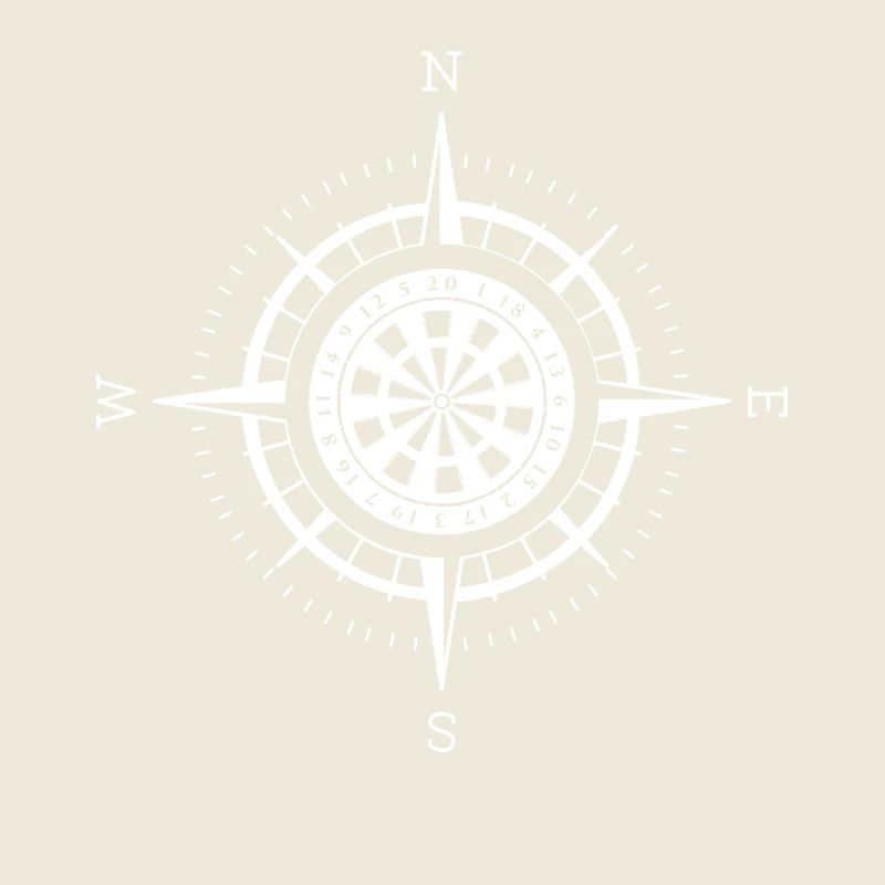 Kompass - Dartscheibe