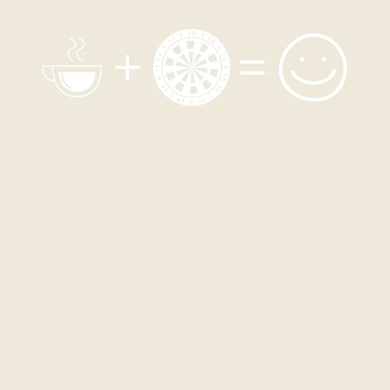 Coffee - Smile Face - Dartboard -