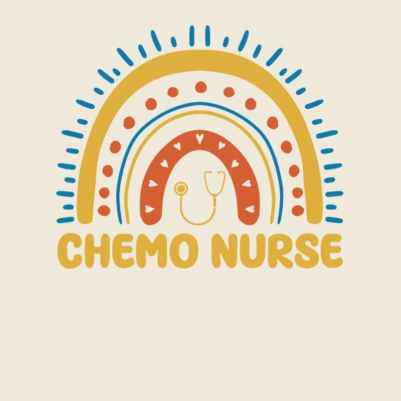 Chemo Krankenschwester Regenbogen Shirt