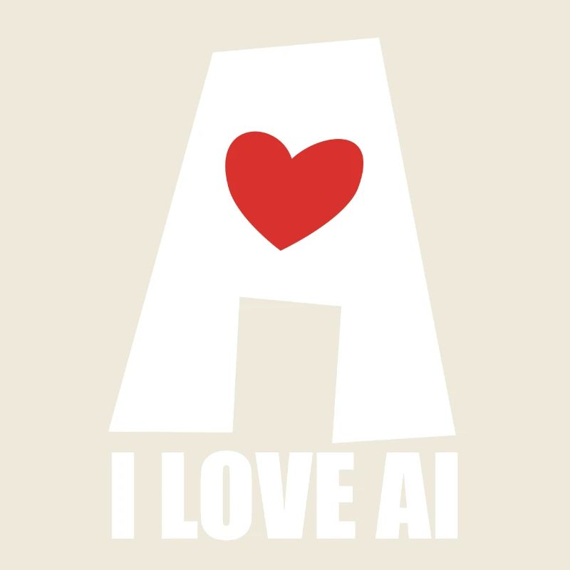 Artificial Intelligence - I love AI - Digital