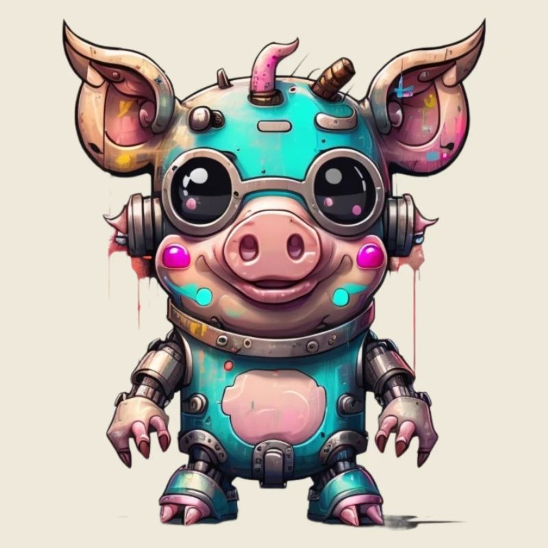 Roboter Schwein