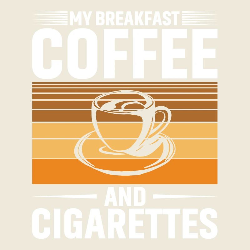 Mon petit déjeuner : café et cigarettes
