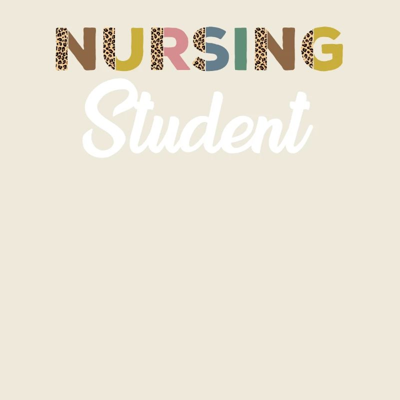 Nursing student with leopard print