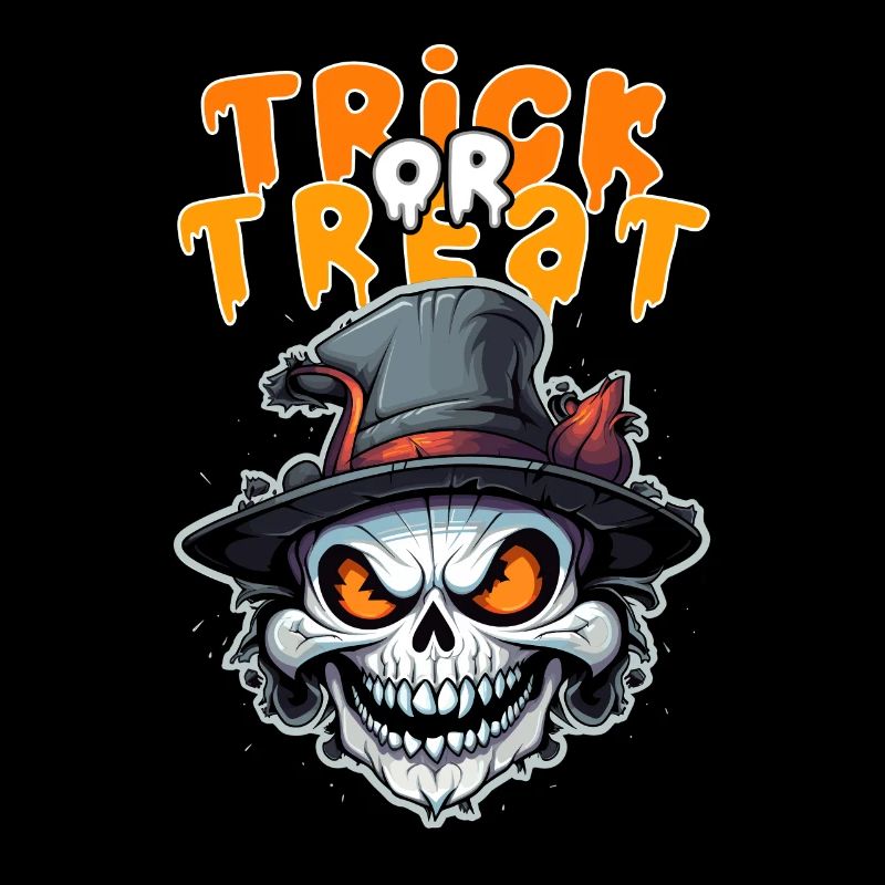 Halloween Design Squelette effrayant