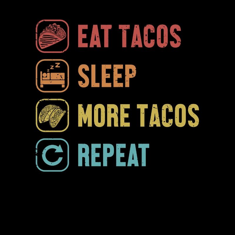 Manger des tacos de sommeil Répéter Hard Shell Al Pastor