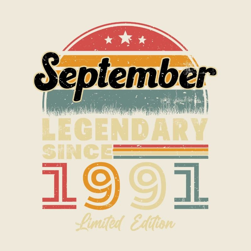 September 1991 Vintage Retro Geburtstagsgeschenk