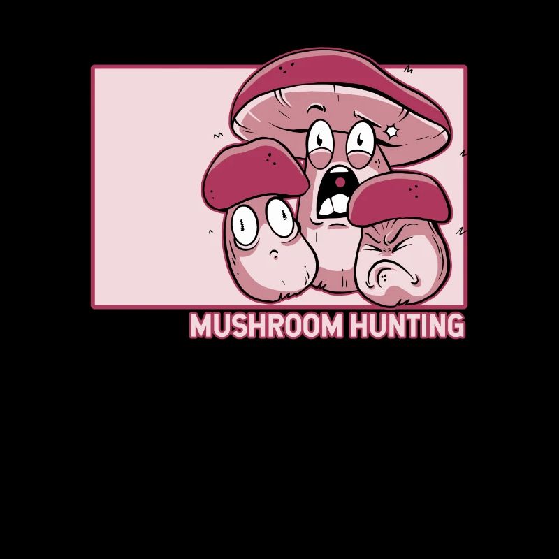 Champignon Chasse Doodle Champignon Hanzi Chinois
