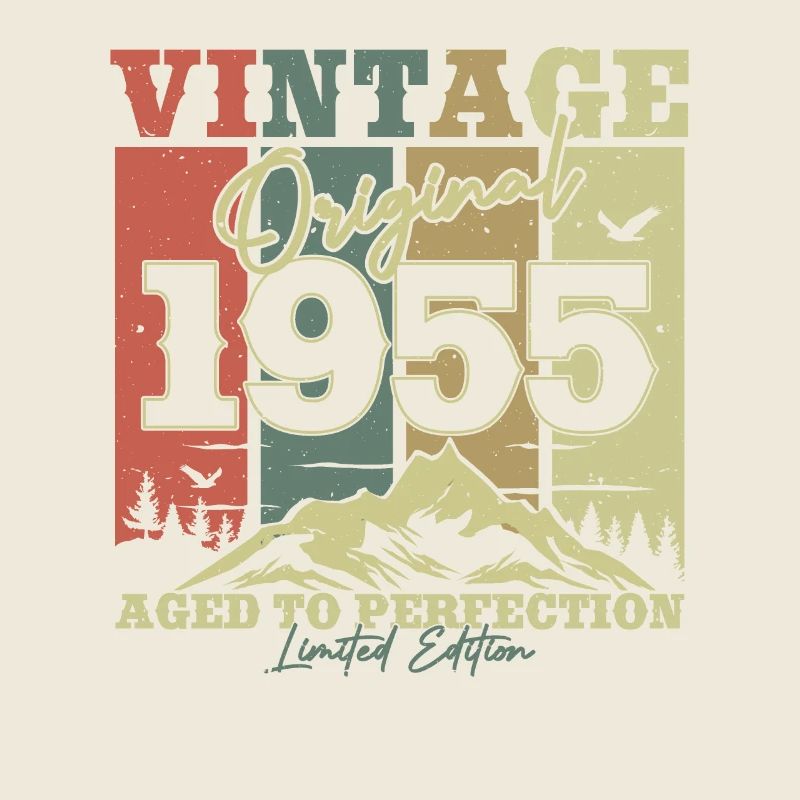 Original 1955 Vintage Birthday Year