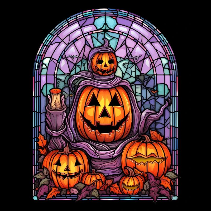 Vitrail d’Halloween