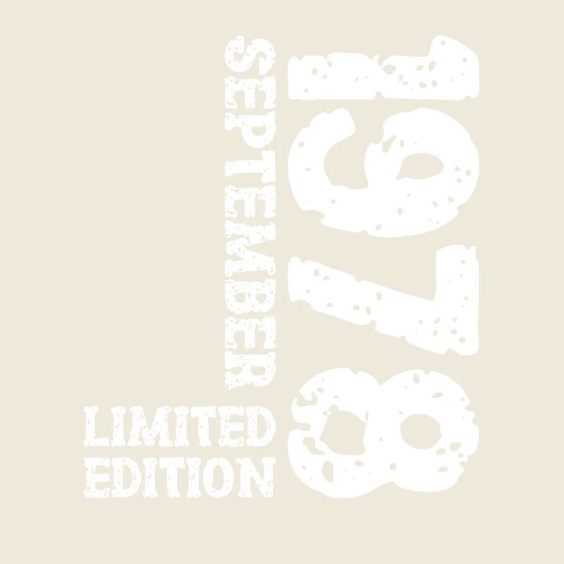 1978 Septembre Édition Limitée 45th Birthday Deco