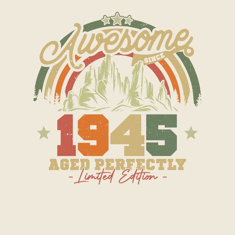 Vintage 1945 Cadeau d’anniversaire