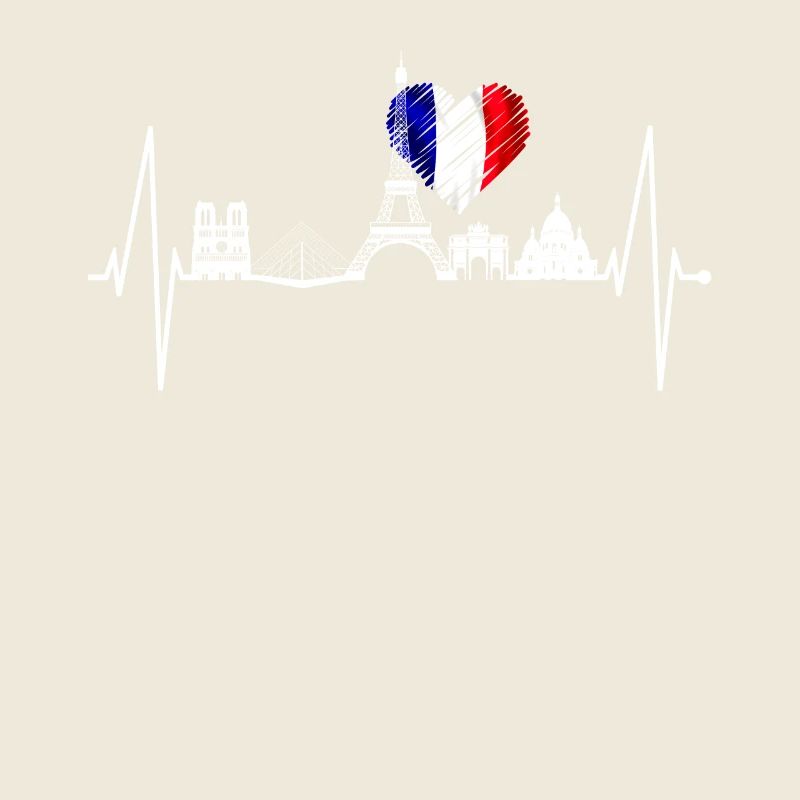 Paris Skyline Heartbeat Eiffel Tower France