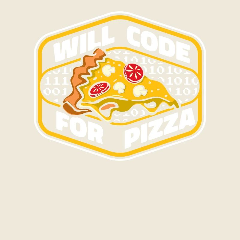 Will Code For Pizza Developer Coder Programmierer