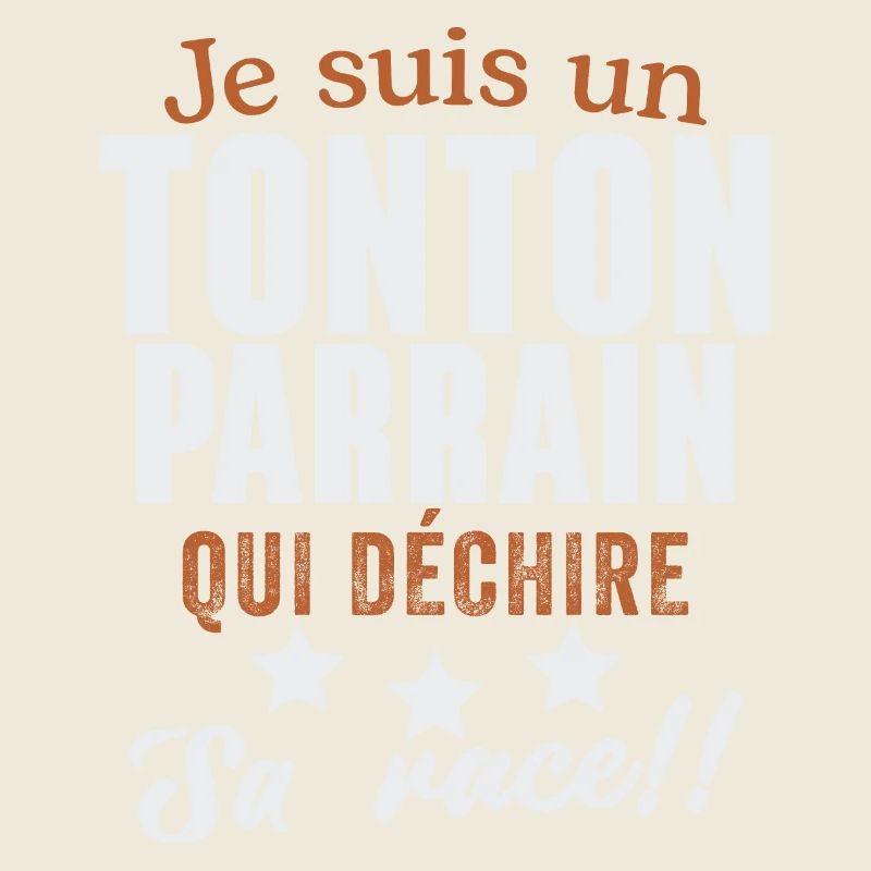 Ich bin ein Onkel Patenonkel, der ein Geschenk zerreißt