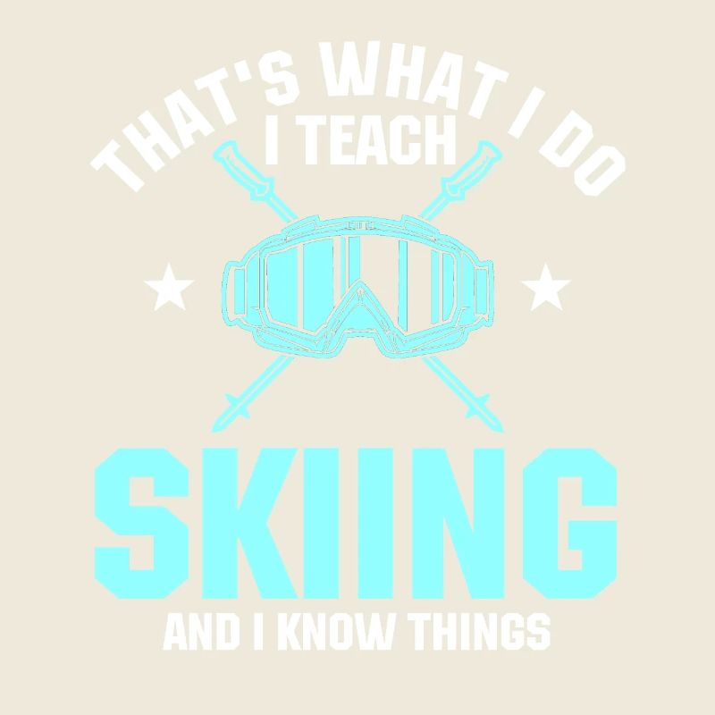 Lustiger Skilehrer Spruch