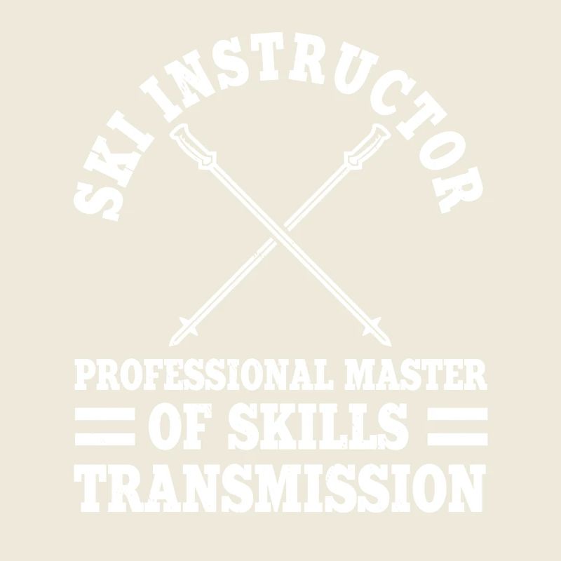 Funny ski instructor says ski course skier