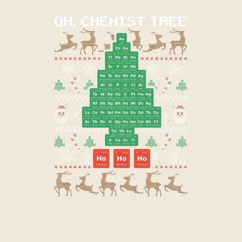 Oh Chemist Tree Merry Christmas Ugly