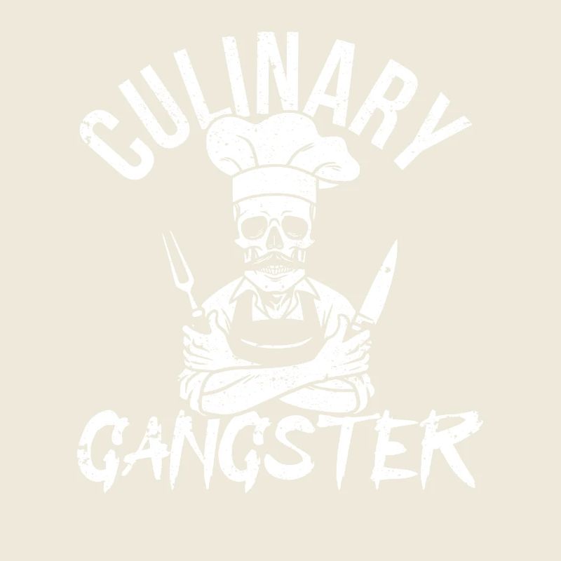 Culinary Gangster Funny Chefkoch Koch Schädel Koch