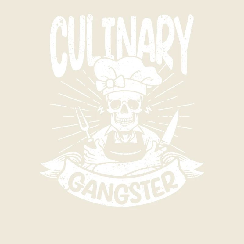 Culinary Gangster Funny Chefkoch Koch Schädel Koch
