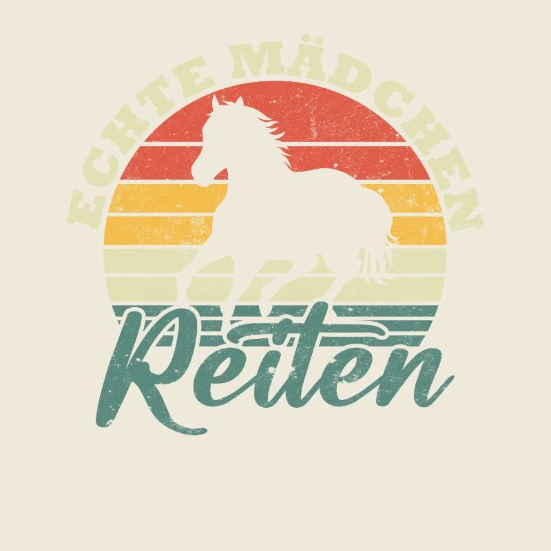 Echte mädchen reiten