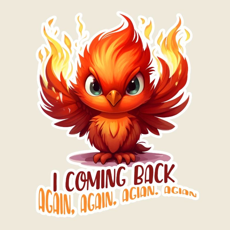 Cartoon Phönix i come back again again again