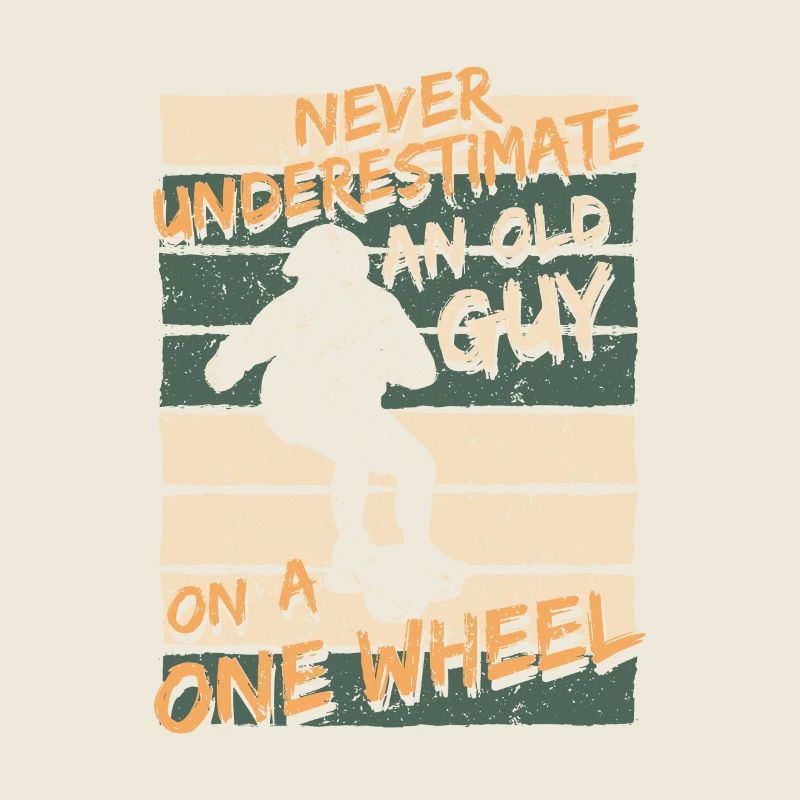 Old Guy On A One Wheel