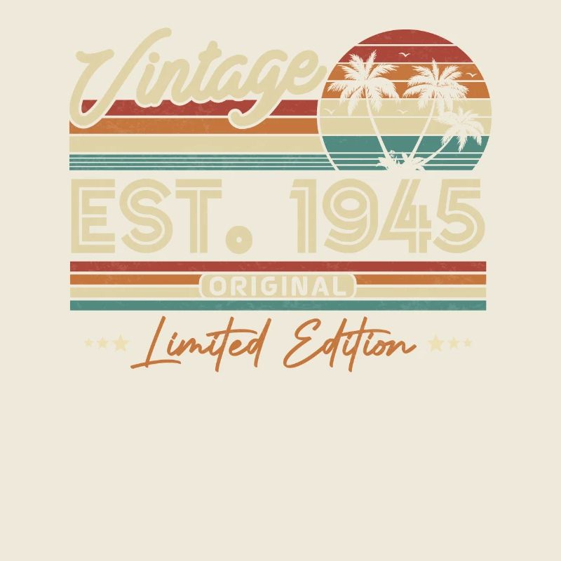 Cadeau d’anniversaire vintage 1945