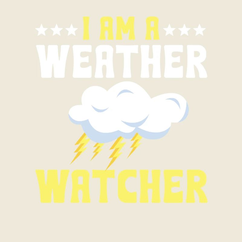 Funny weather watcher rain cloud