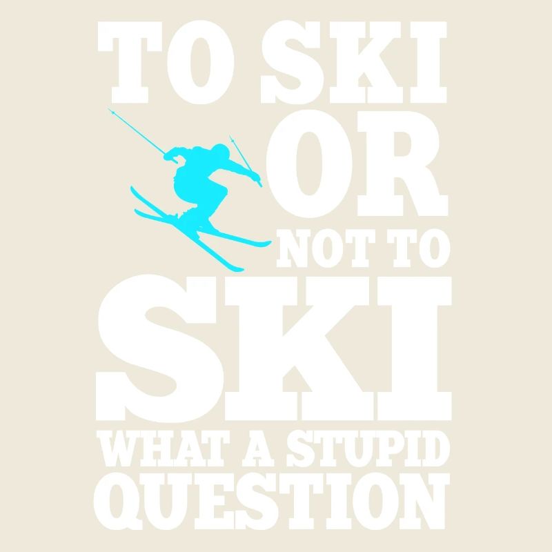 Drôle de cadeau de dicton de ski