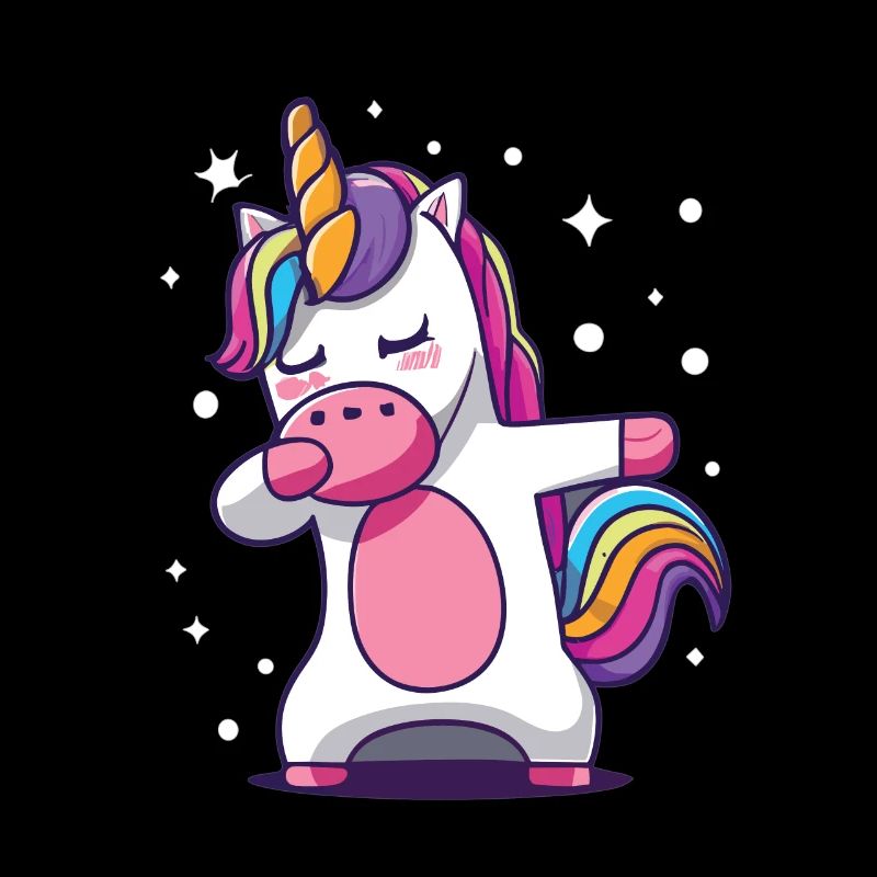 Dab Dabbing Unicorn Dabbendes Einhorn Tanz
