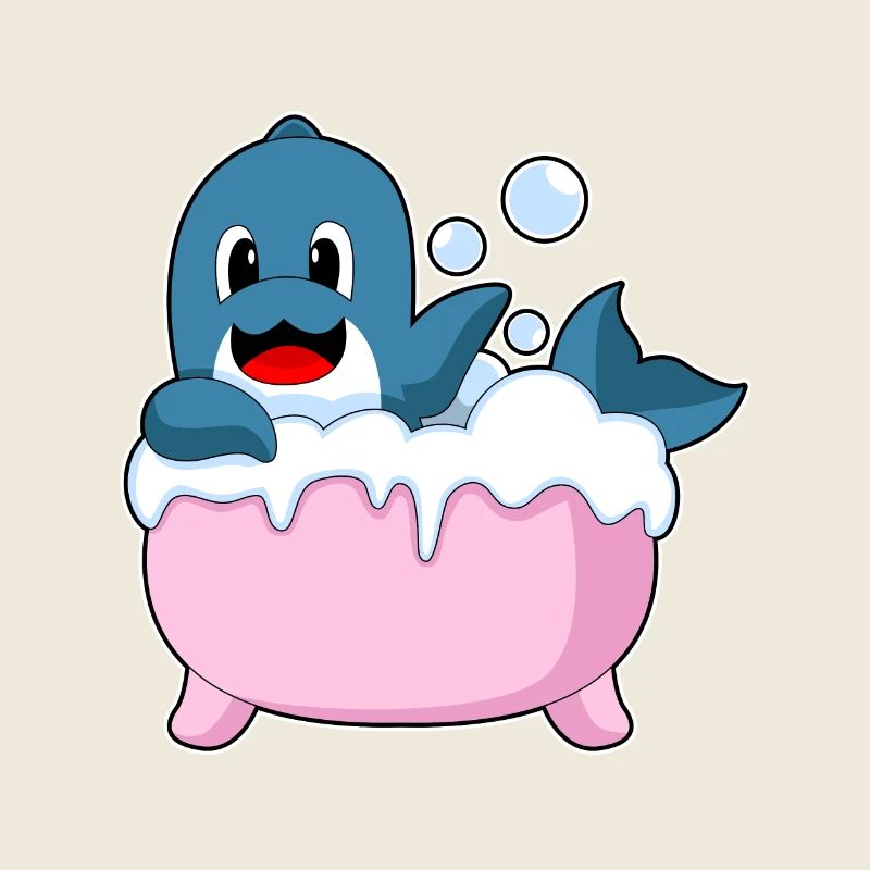 Dolphin Bathing Bathtub