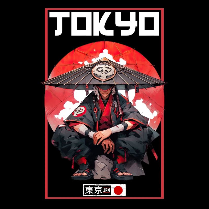 Asie 80s Samouraï Rétro Japonais Samouraï