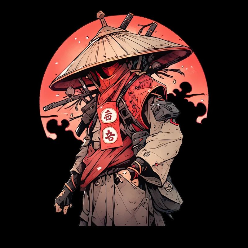 Asia 80s Japanese Retro Samurai Samurai