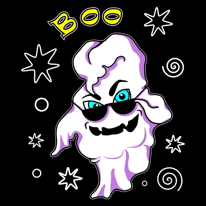 Fantôme cool avec des lunettes de soleil Halloween