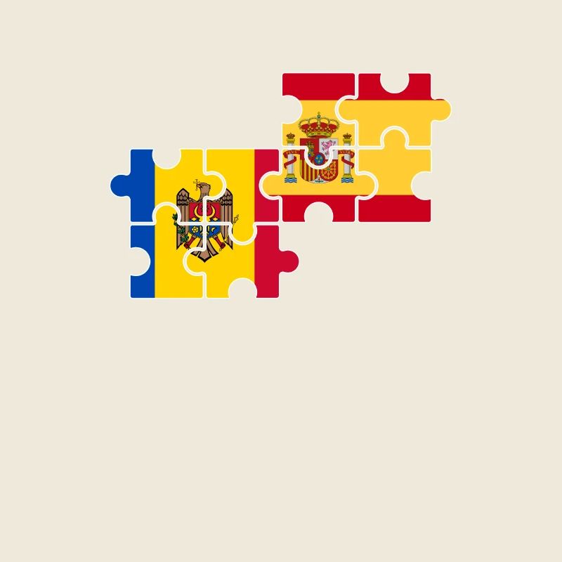 Moldova Spain Flag Spanish Moldovan