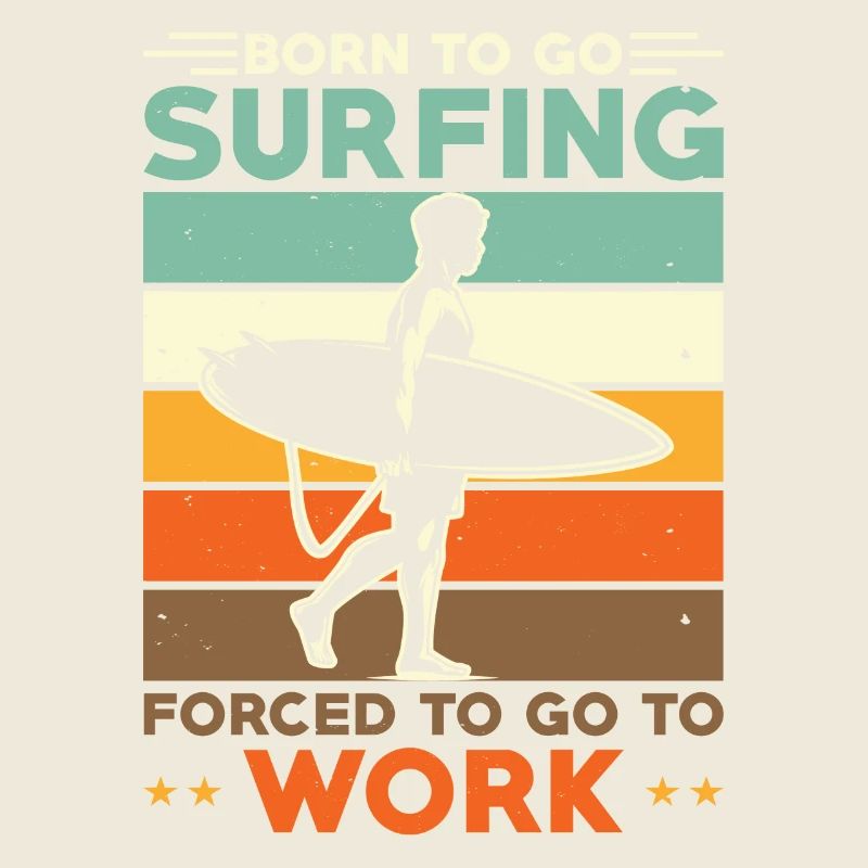 Surfer Surfer Planche de surf Dicton