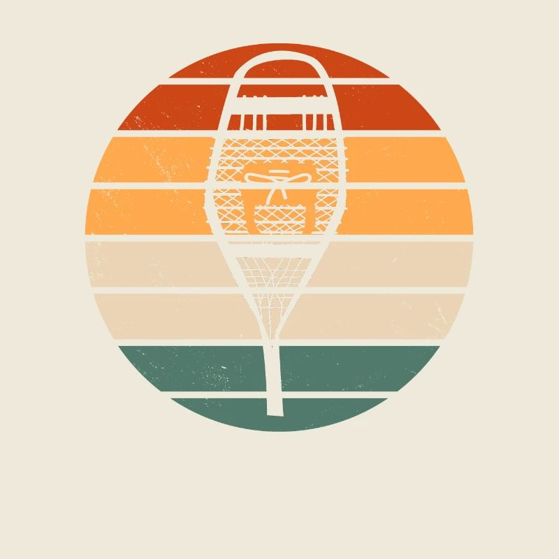 Retro Schneeschuh Design