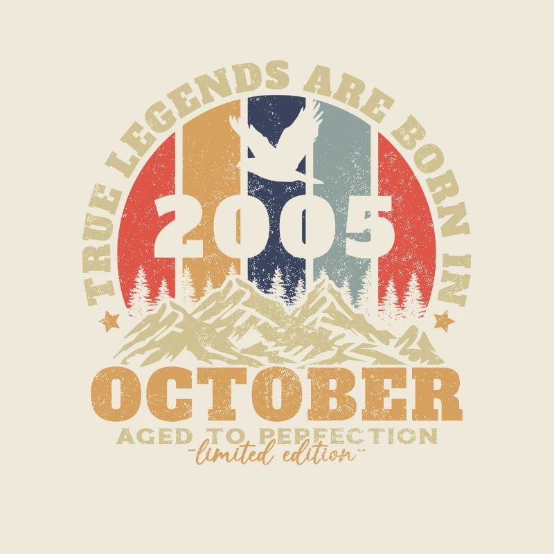 Octobre 2005 vintage rétro anniversaire 2005