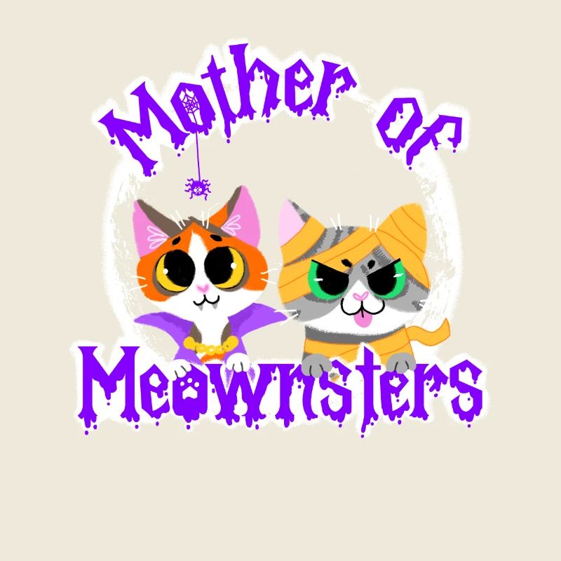 Mère de Meownsters Mignons Chats Costume d’Halloween