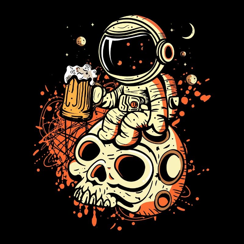 Astronaut drink beer