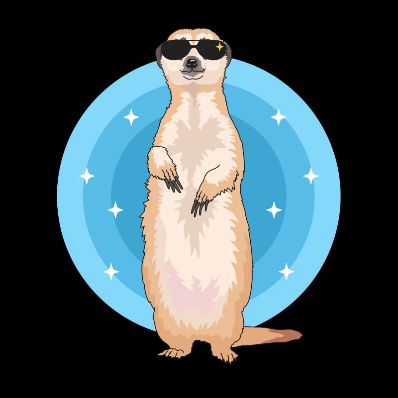 Erdmännchen Cool | Lustiges Erdmännchen Geschenk