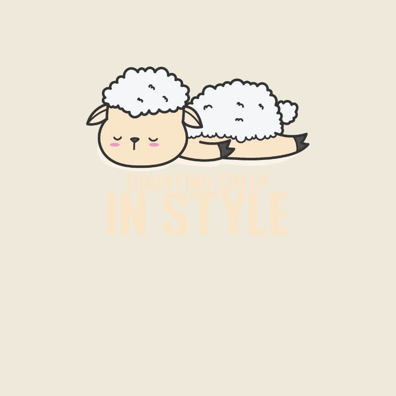 Compter les moutons en pyjama de style pyjama