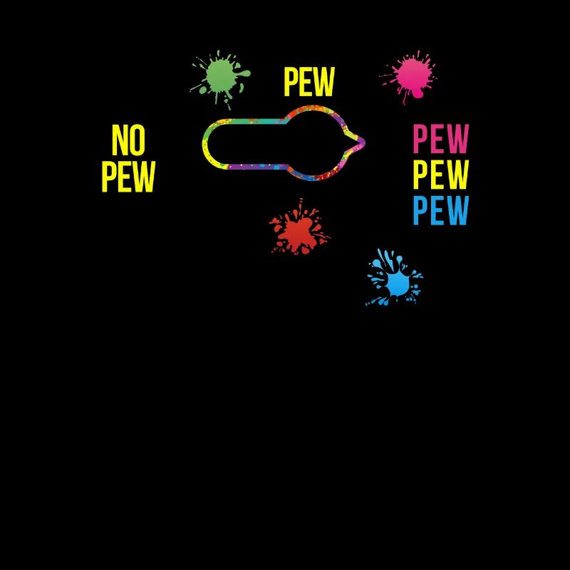 No Pew Funny Paintball Player Paintballing