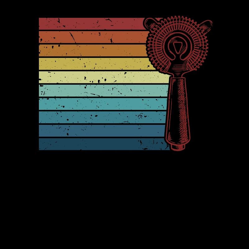 Retro Barmann Bartender Mixologist Bardame