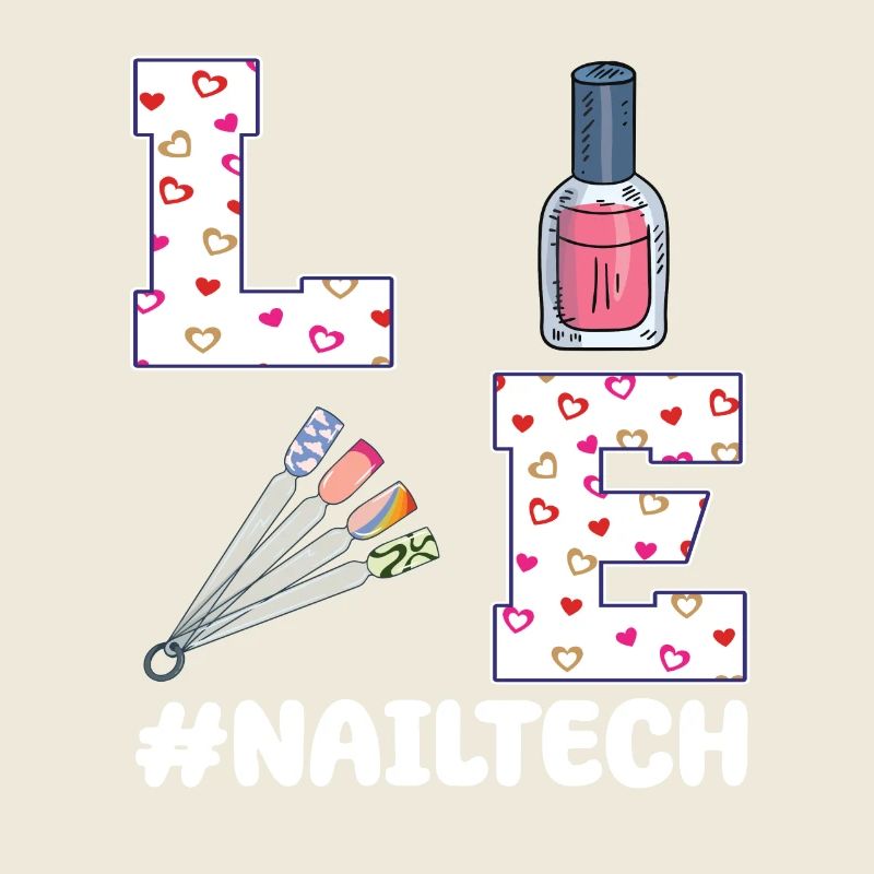Technicienne des ongles Design de la Saint-Valentin